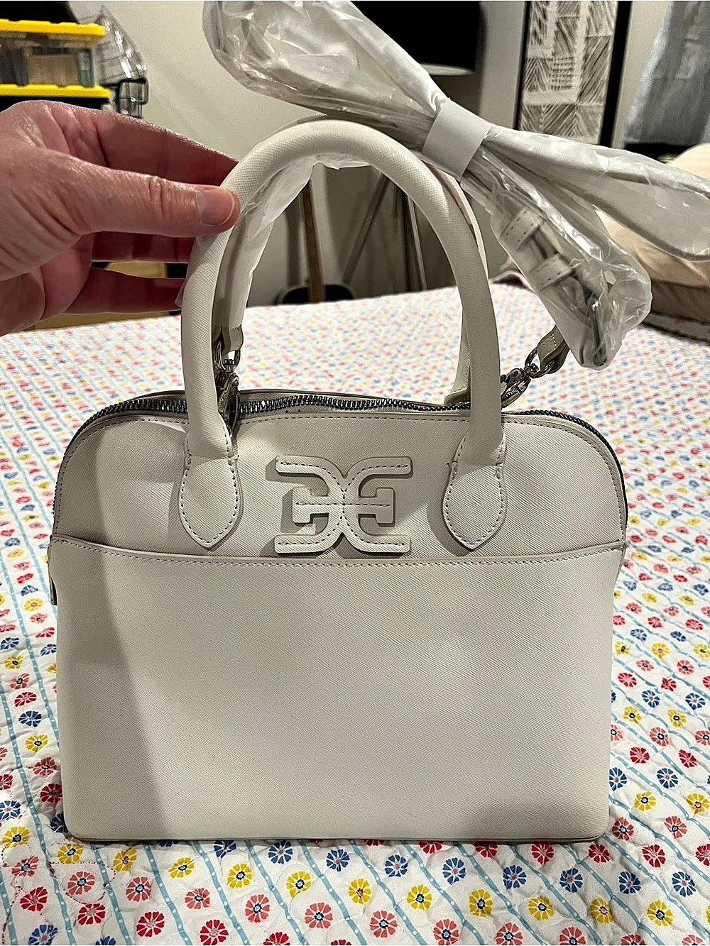 Sam Edelman Structured Satchel in White NWOT
